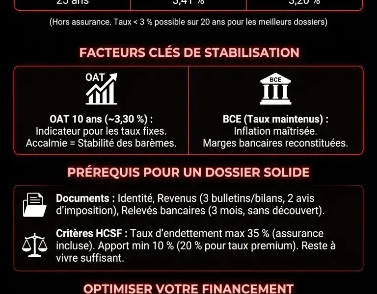 Infografica: Taux immobilier mai 2026 : Bar&egrave;me, Meilleures Offres et Guide Complet