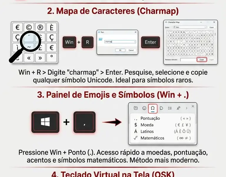 Infografica: Teclado de notebook: como digitar caracteres especiais sem teclado num&eacute;rico