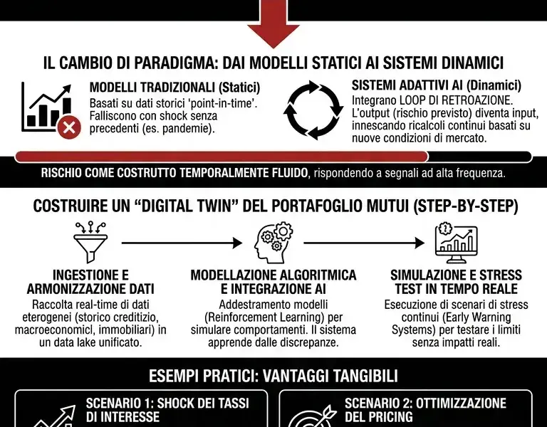 Infografica: Teoria dei Sistemi e AI: La Nuova Frontiera nella Modellazione Rischio Mutui