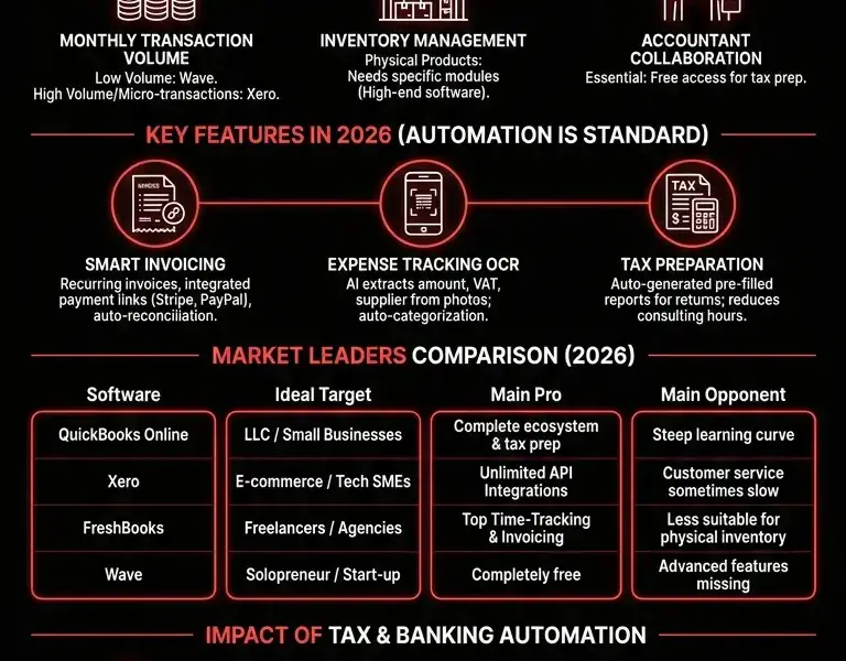 Infografica: The Best Accounting Software for Freelancers and SMEs: 2026 Comparison
