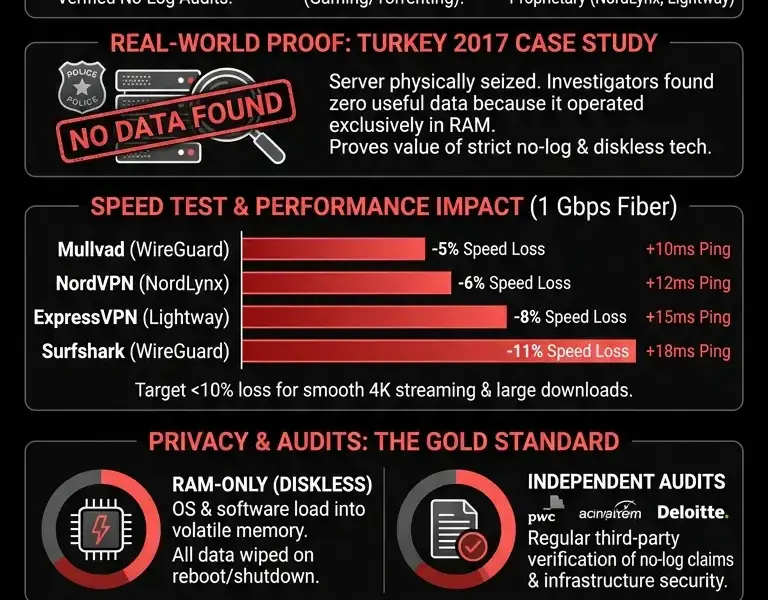 Infografica: The Best VPNs in 2026: Independent Comparison for Speed, Privacy, and Price