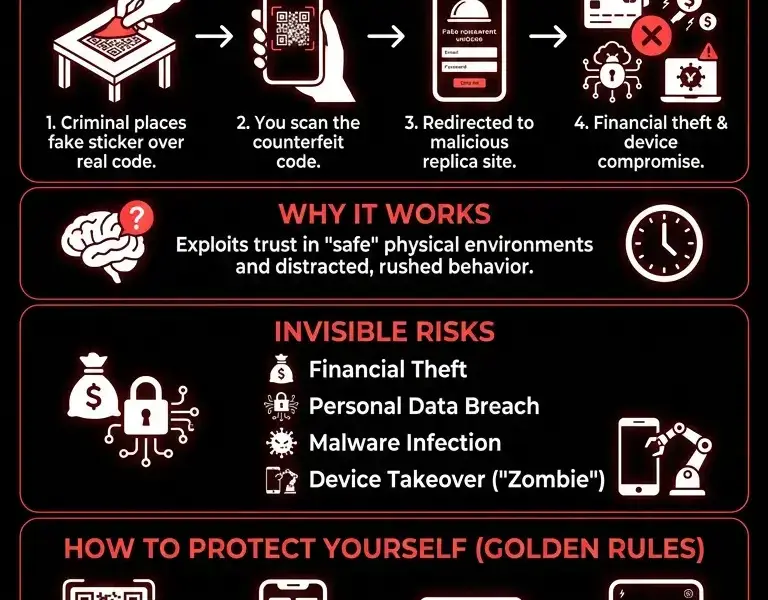 Infografica: The Digital Menu Trap: The Mistake That Drains Your Bank Account