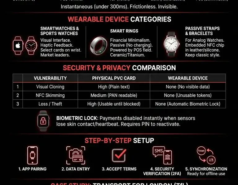 Infografica: The Future of Contactless: Smartwatches, Smart Rings, and Wearables