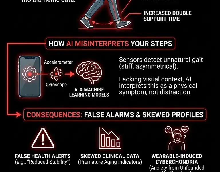 Infografica: The unintentional action that alters clinical data on your smartphone