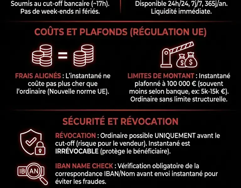 Infografica: Virement instantan&eacute; ou ordinaire : lequel choisir et quand ?