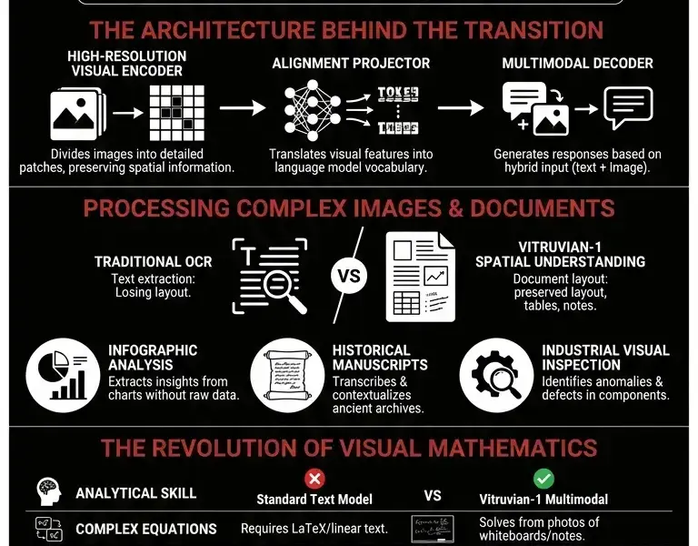 Infografica: Vitruvian-1 Multimodality: A Guide to Visual Evolution