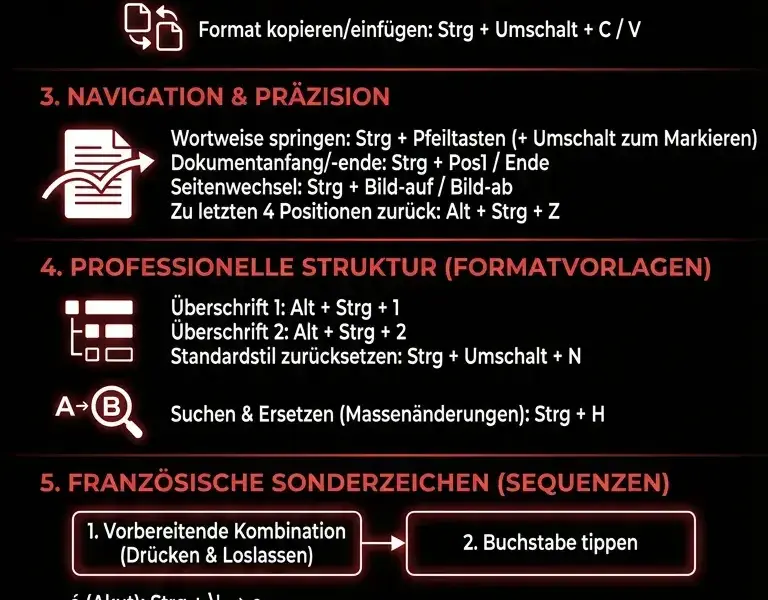 Infografica: Word-Tastaturk&uuml;rzel: Der komplette Leitfaden f&uuml;r mehr Produktivit&auml;t