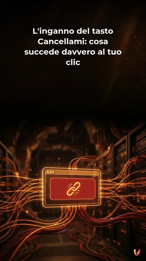 L&rsquo;inganno del tasto Cancellami: cosa succede davvero al tuo clic | Storia Visuale