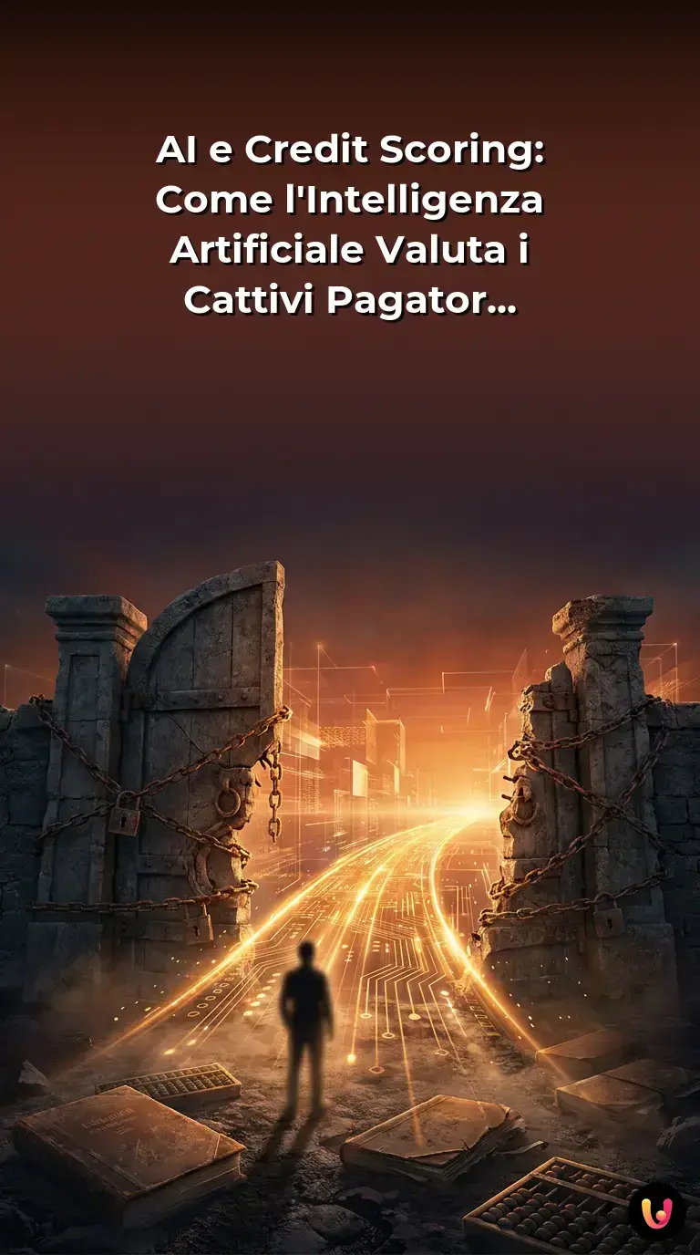 Interfaccia digitale di un simulatore AI per l'approvazione di prestiti bancari