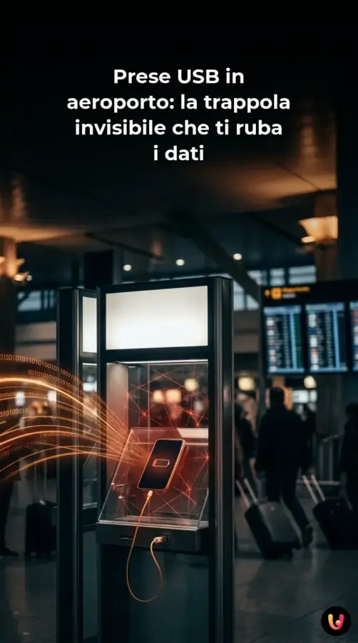 Prese USB in aeroporto: la trappola invisibile che ti ruba i dati | Storia Visuale