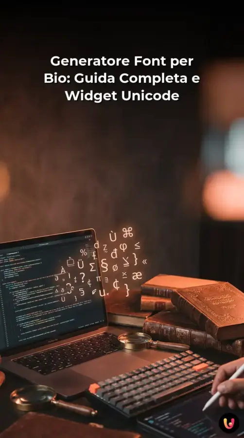 Generatore Font per Bio: Guida Completa e Widget Unicode | Storia Visuale