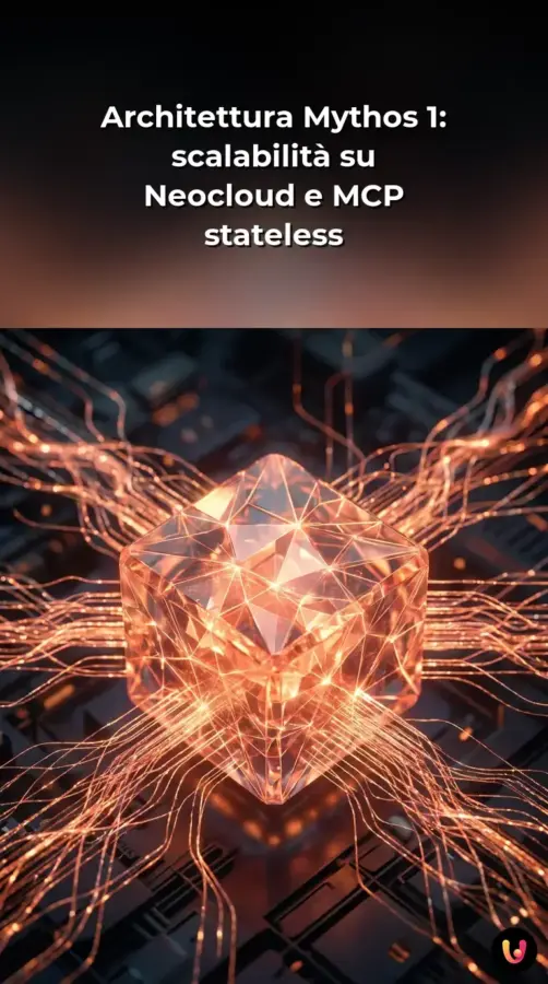 Architettura Mythos 1: scalabilit&agrave; su Neocloud e MCP stateless | Storia Visuale