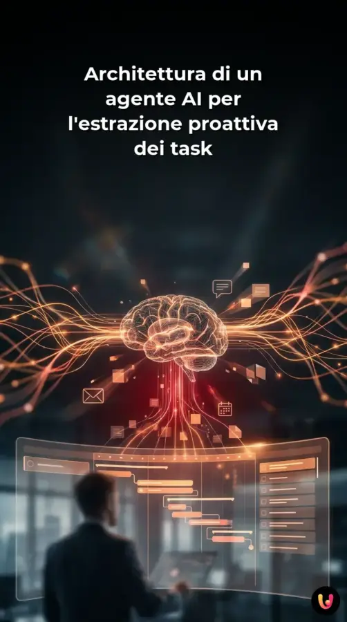 Architettura di un agente AI per l&rsquo;estrazione proattiva dei task | Storia Visuale