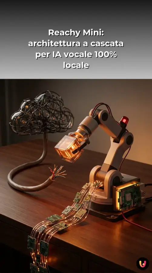 Reachy Mini: architettura a cascata per IA vocale 100% locale | Storia Visuale