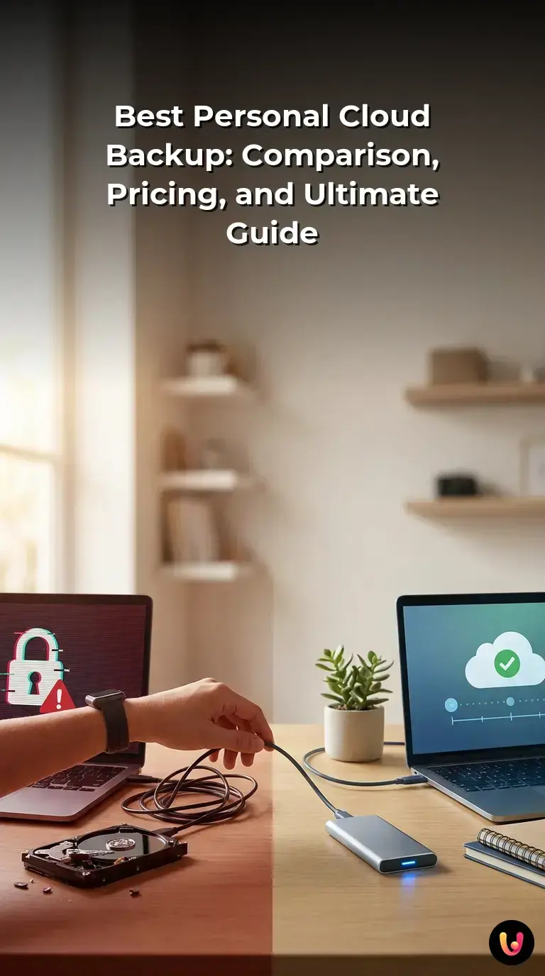 Infographic comparing cloud storage and personal cloud backup solutions for data protection.
