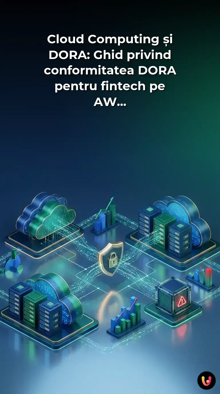 Diagramă arhitecturală cloud pentru conformitatea DORA pe AWS și Google Cloud &icirc;n sectorul fintech.