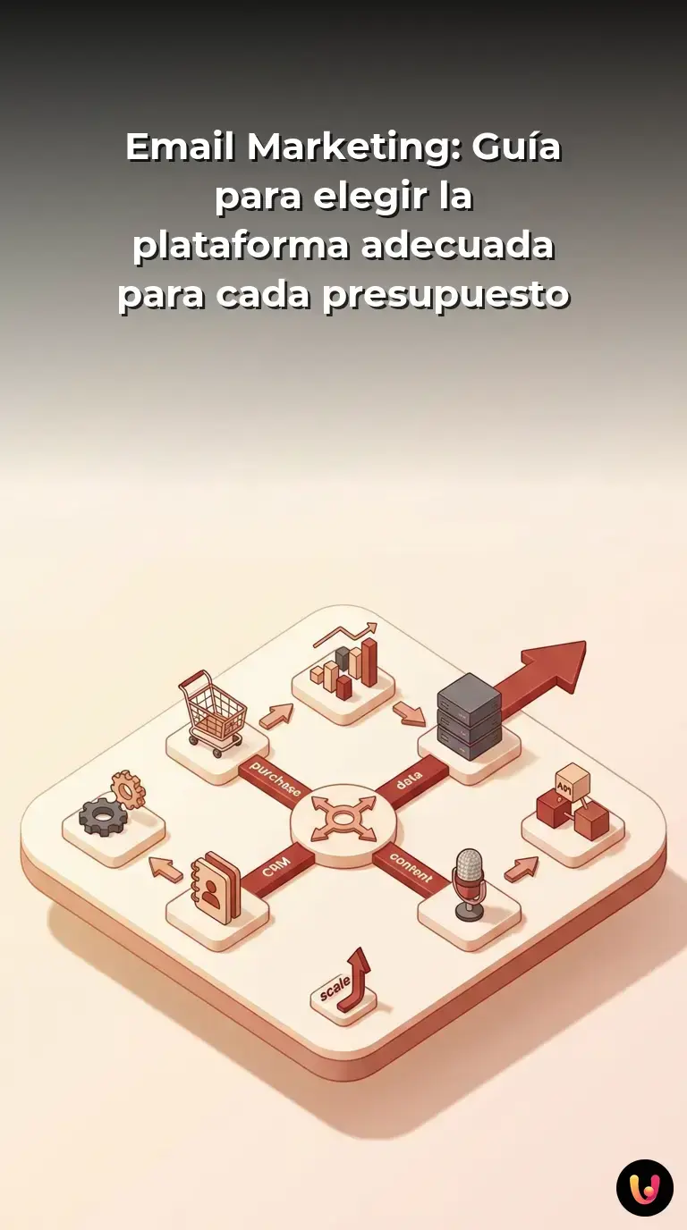 Gráfico comparativo de plataformas de email marketing, precios y tasas de entregabilidad.