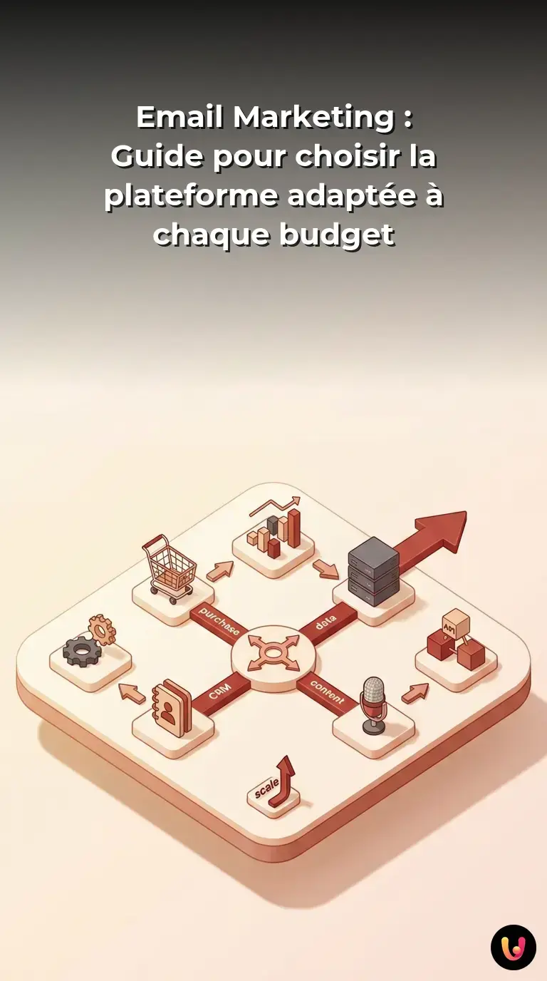 Graphique comparant les prix et la d&eacute;livrabilit&eacute; des plateformes d'email marketing comme Mailchimp.