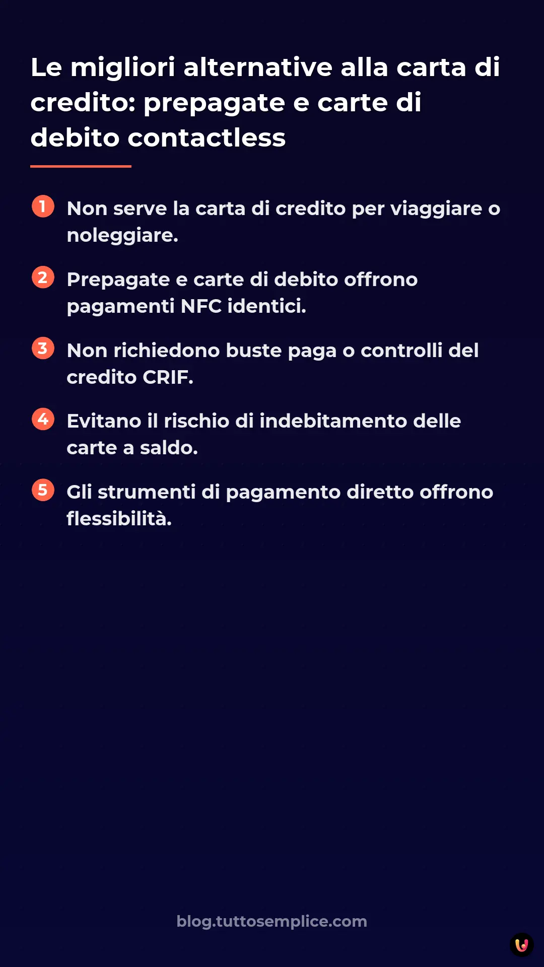 List: Le migliori alternative alla carta di credito: prepagate e carte di debito contactless