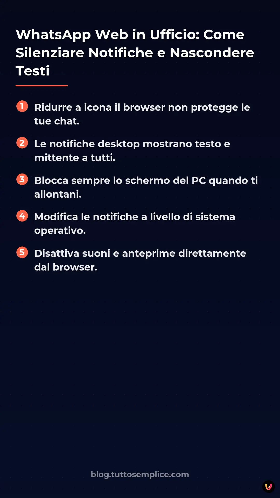 List: WhatsApp Web in Ufficio: Come Silenziare Notifiche e Nascondere Testi