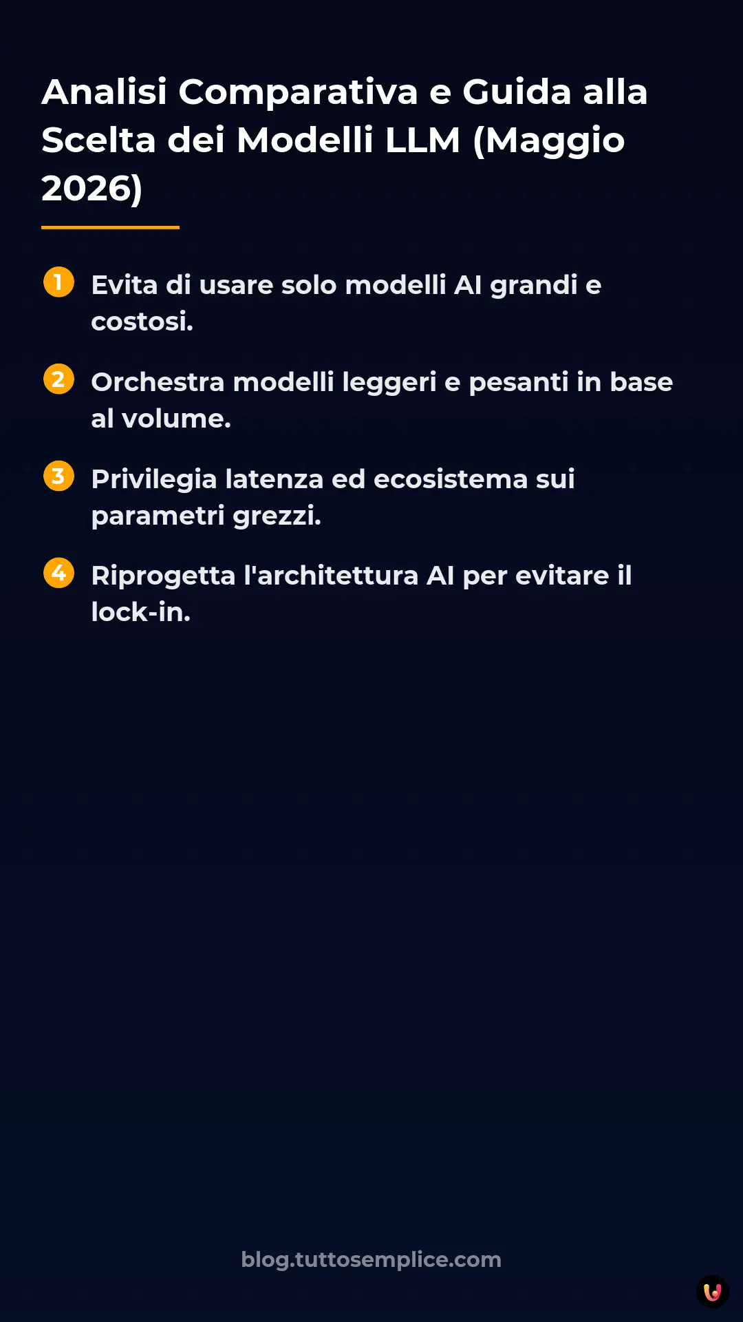 List: Analisi Comparativa e Guida alla Scelta dei Modelli LLM (Maggio 2026)