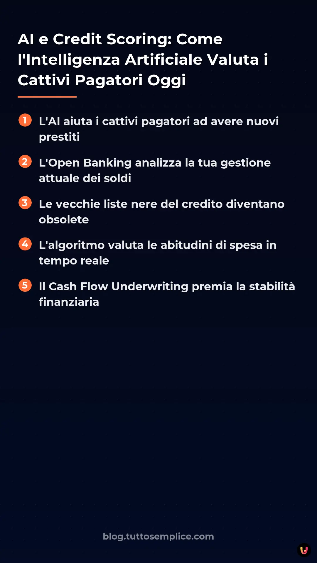 List: AI e Credit Scoring: Come l'Intelligenza Artificiale Valuta i Cattivi Pagatori Oggi