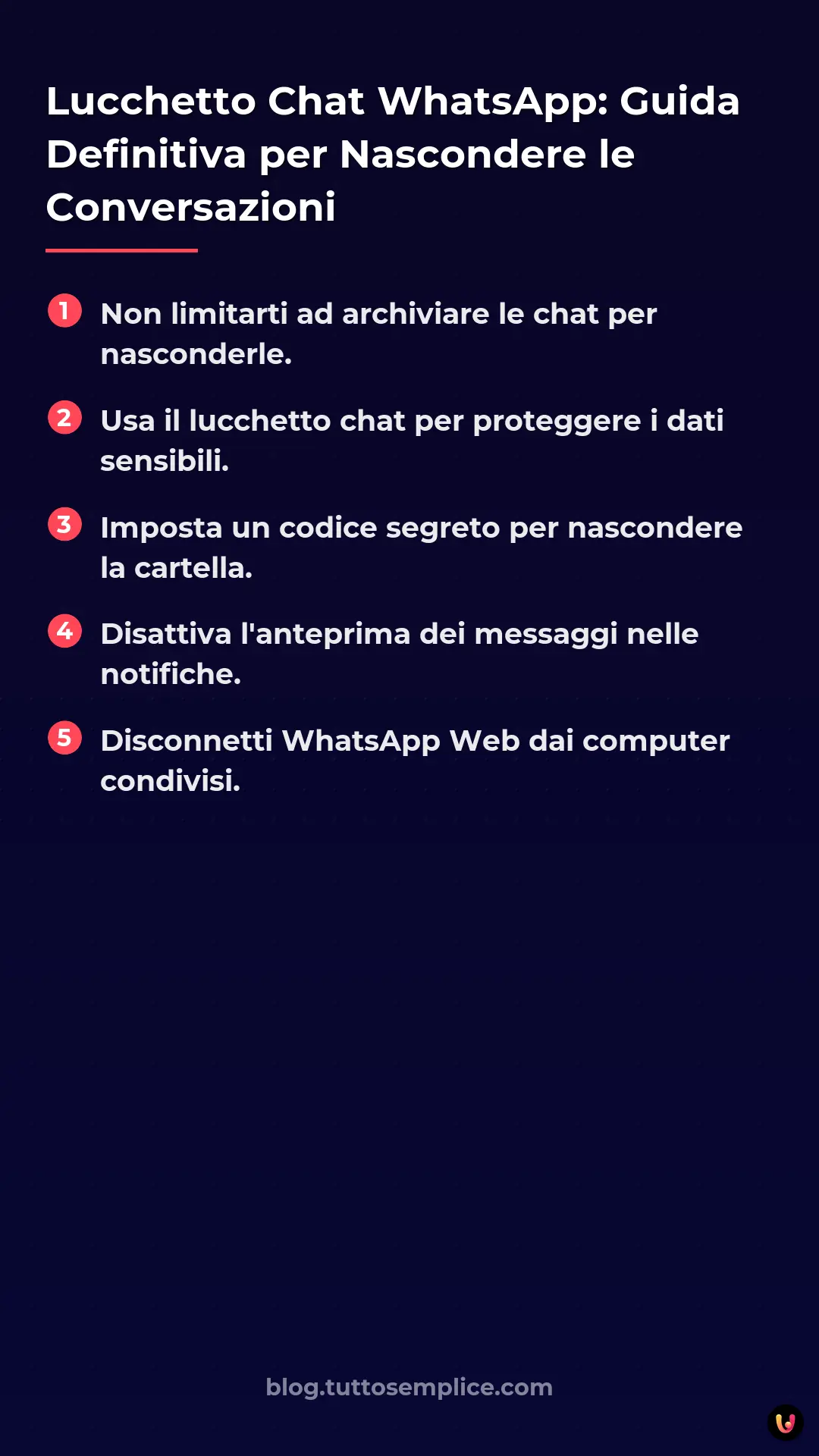 List: Lucchetto Chat WhatsApp: Guida Definitiva per Nascondere le Conversazioni