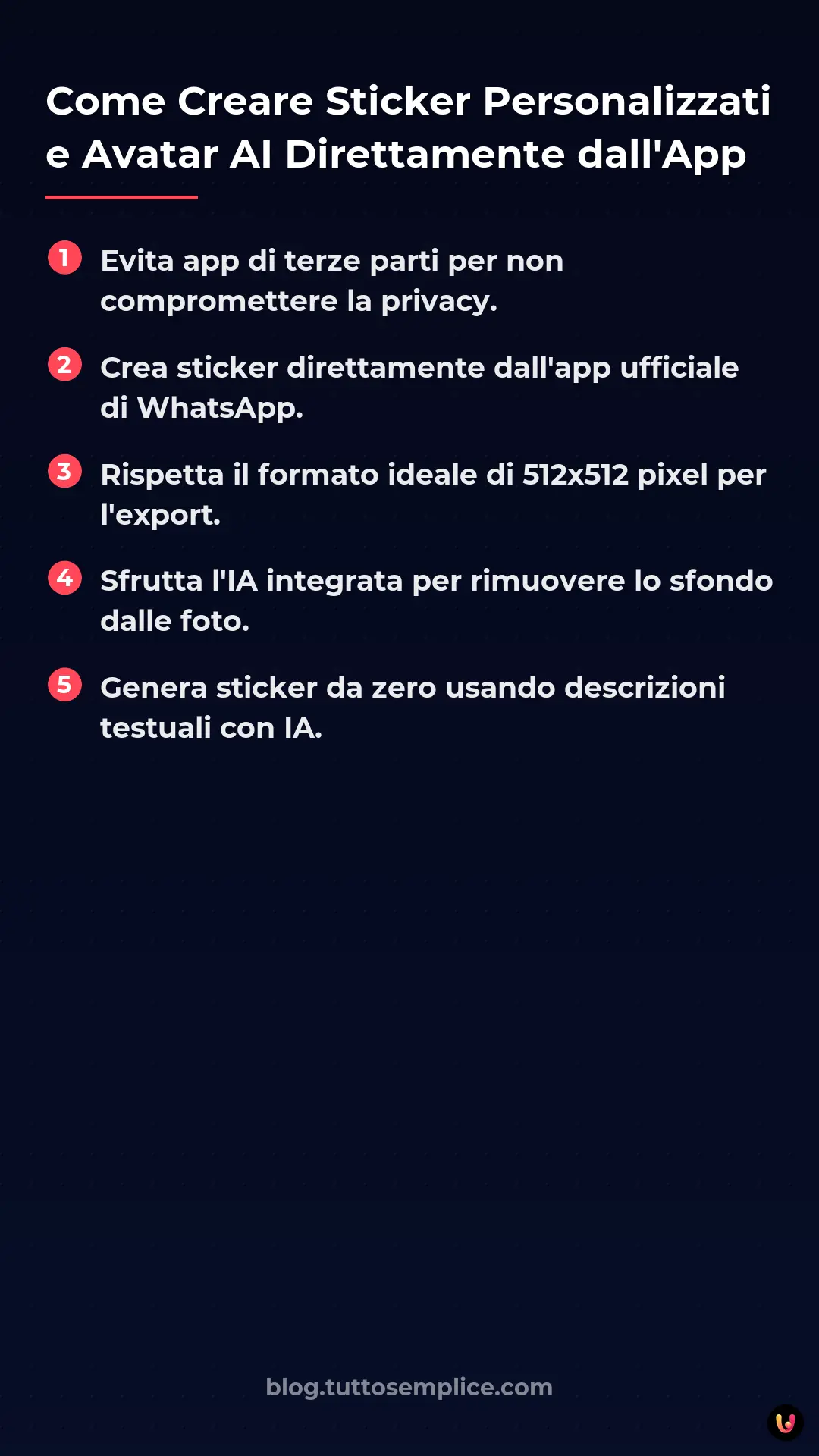 List: Come Creare Sticker Personalizzati e Avatar AI Direttamente dall'App