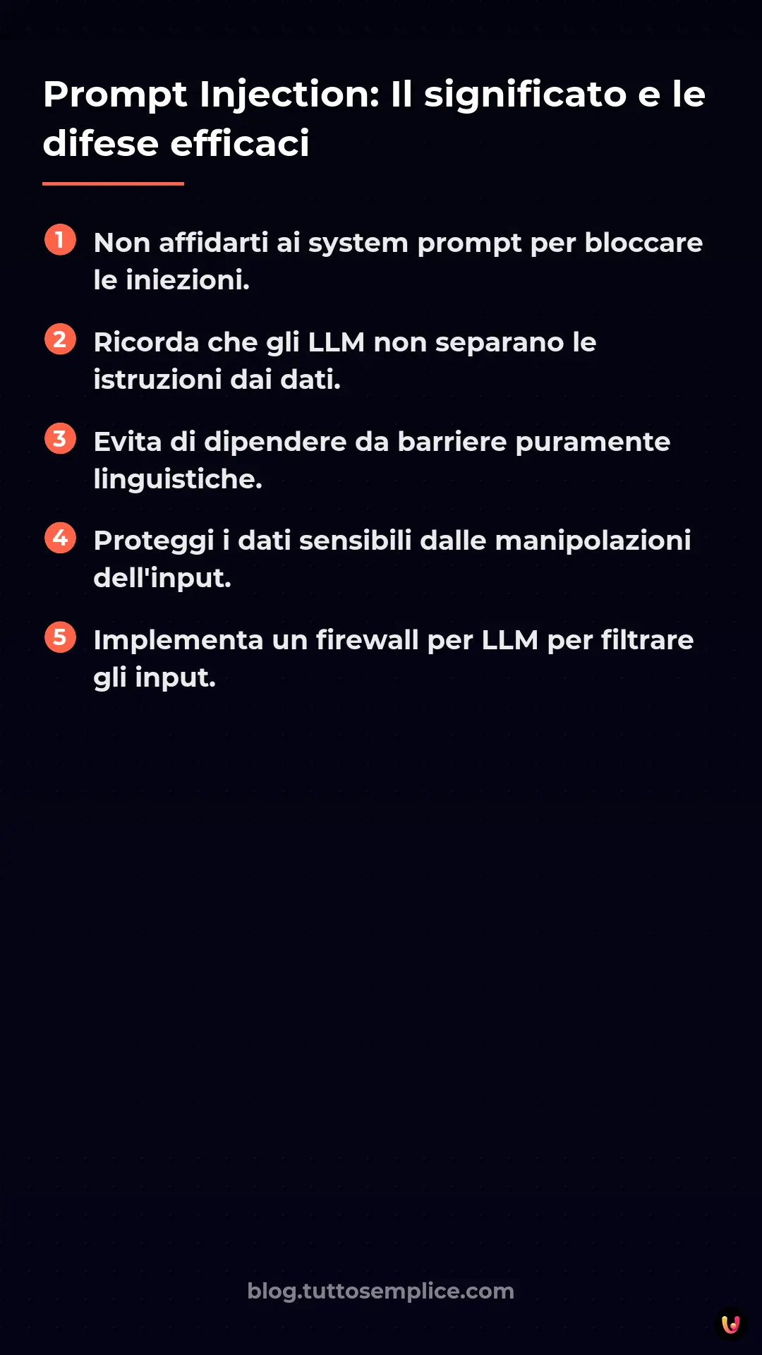 List: Prompt Injection: Il significato e le difese efficaci