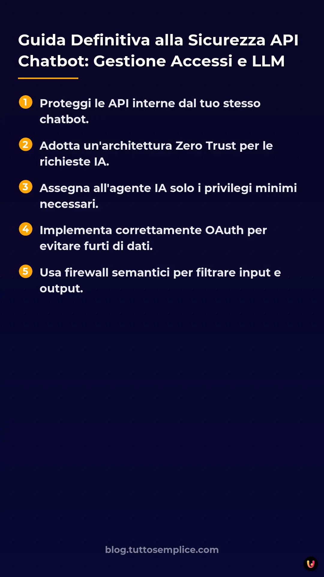 List: Guida Definitiva alla Sicurezza API Chatbot: Gestione Accessi e LLM