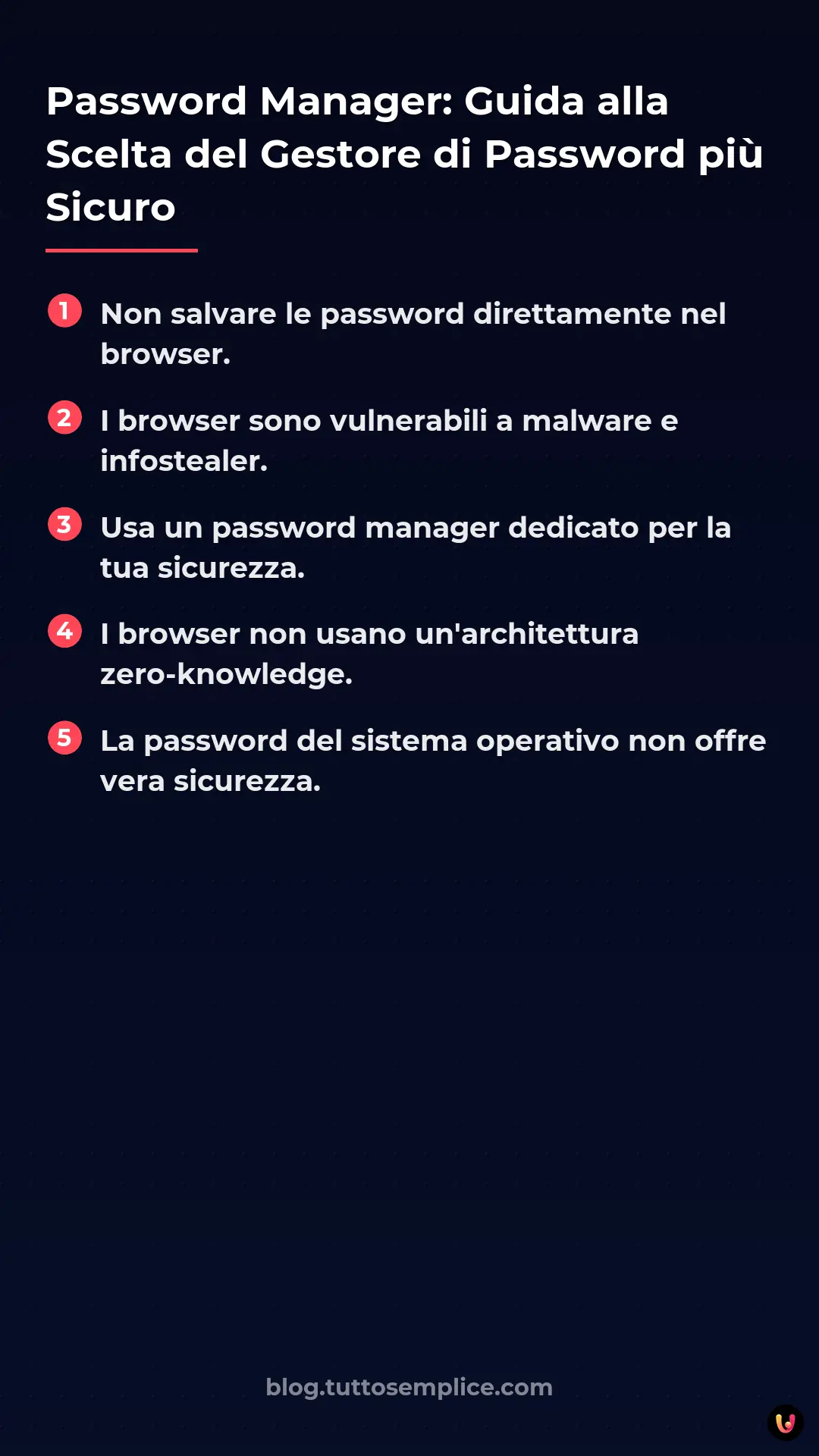 List: Password Manager: Guida alla Scelta del Gestore di Password pi&ugrave; Sicuro