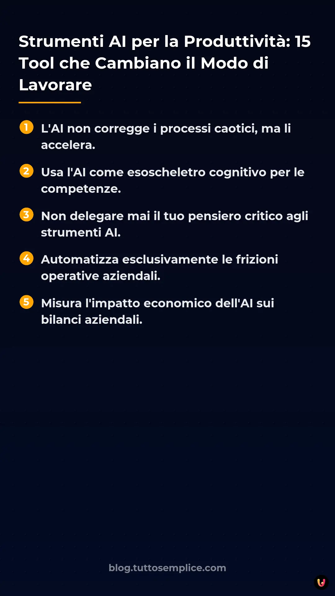 List: Strumenti AI per la Produttivit&agrave;: 15 Tool che Cambiano il Modo di Lavorare