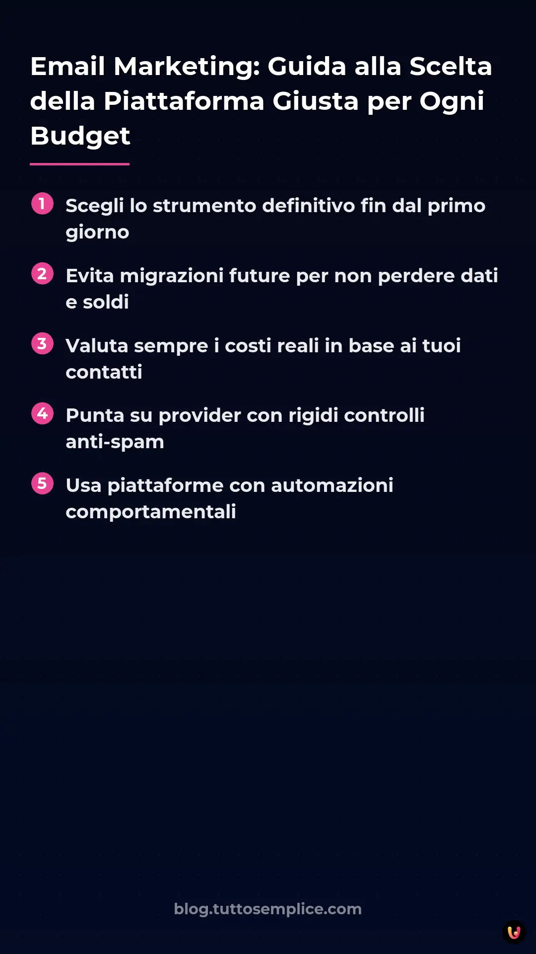 List: Email Marketing: Guida alla Scelta della Piattaforma Giusta per Ogni Budget