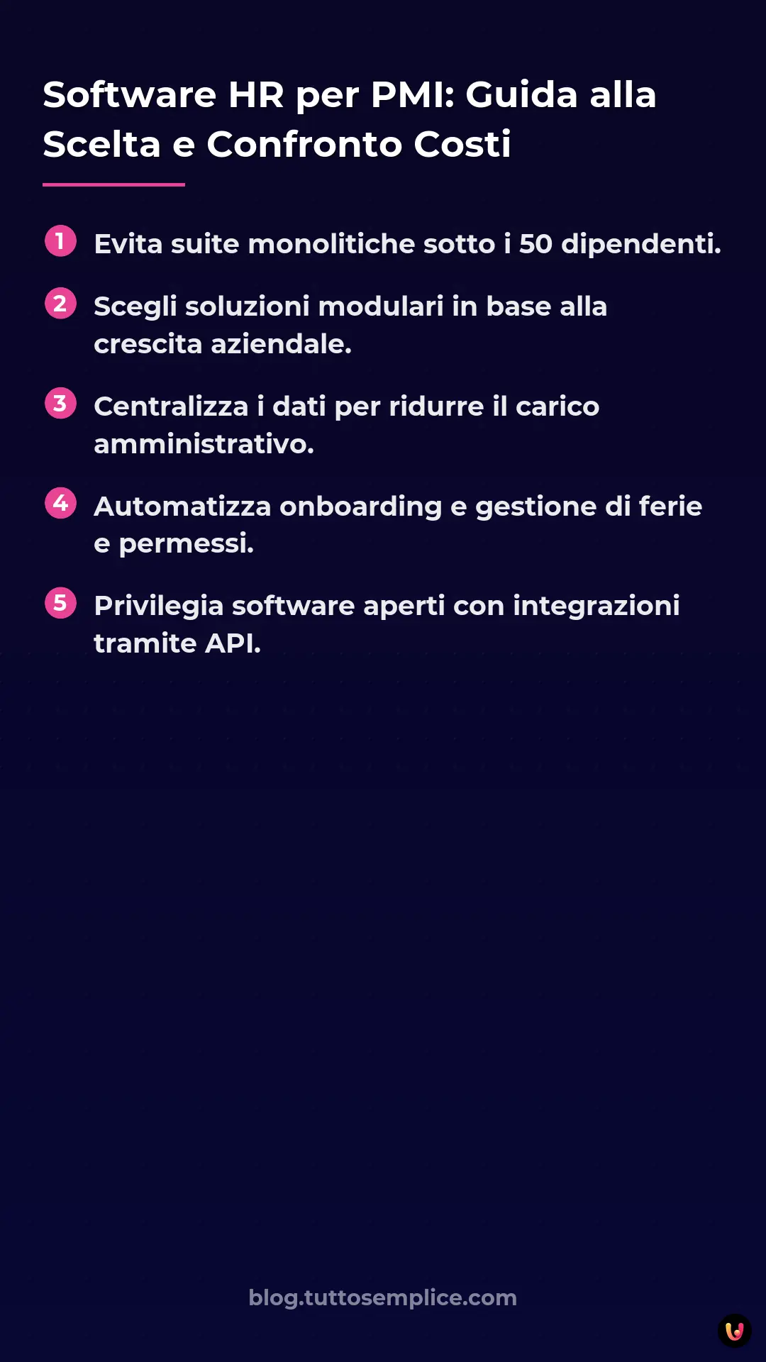 List: Software HR per PMI: Guida alla Scelta e Confronto Costi