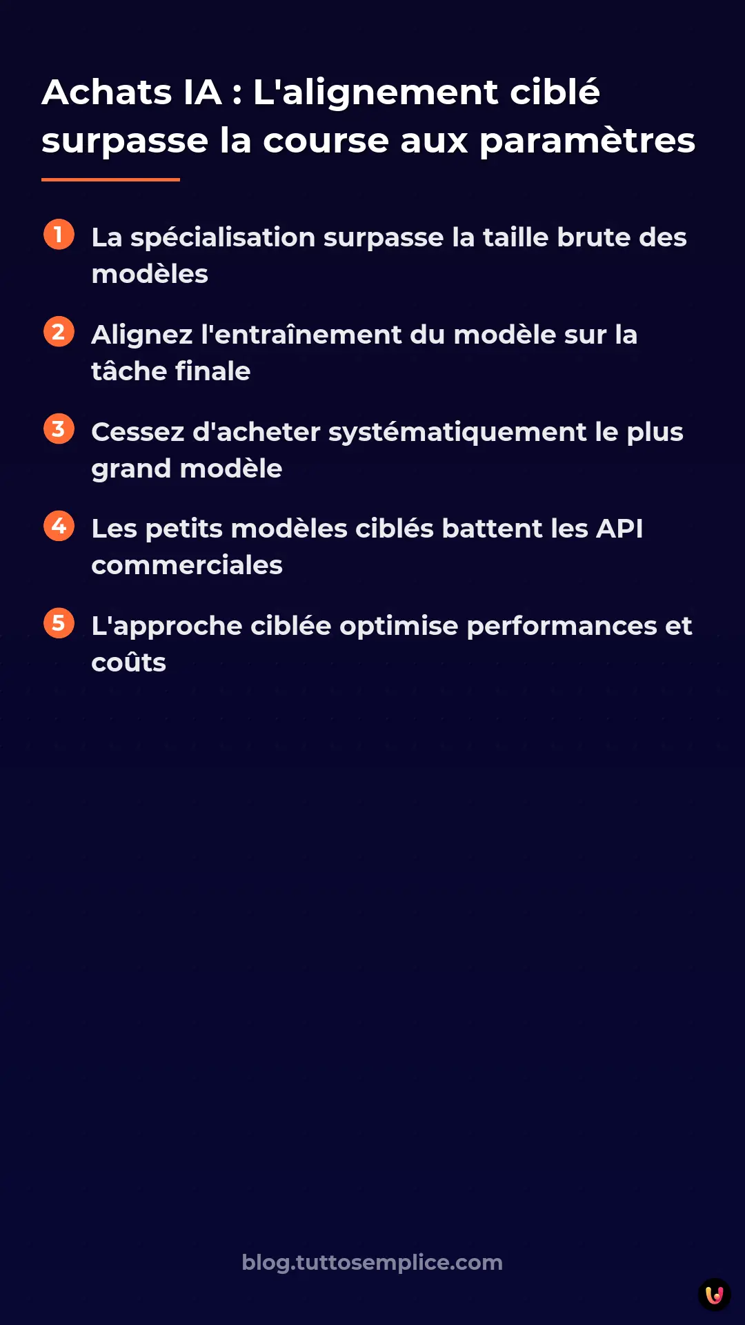List: Achats IA : L'alignement cibl&eacute; surpasse la course aux param&egrave;tres