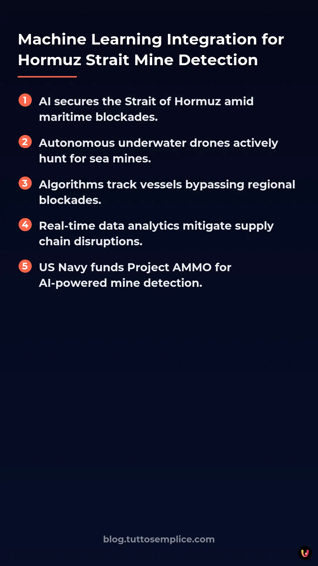 List: Machine Learning Integration for Hormuz Strait Mine Detection