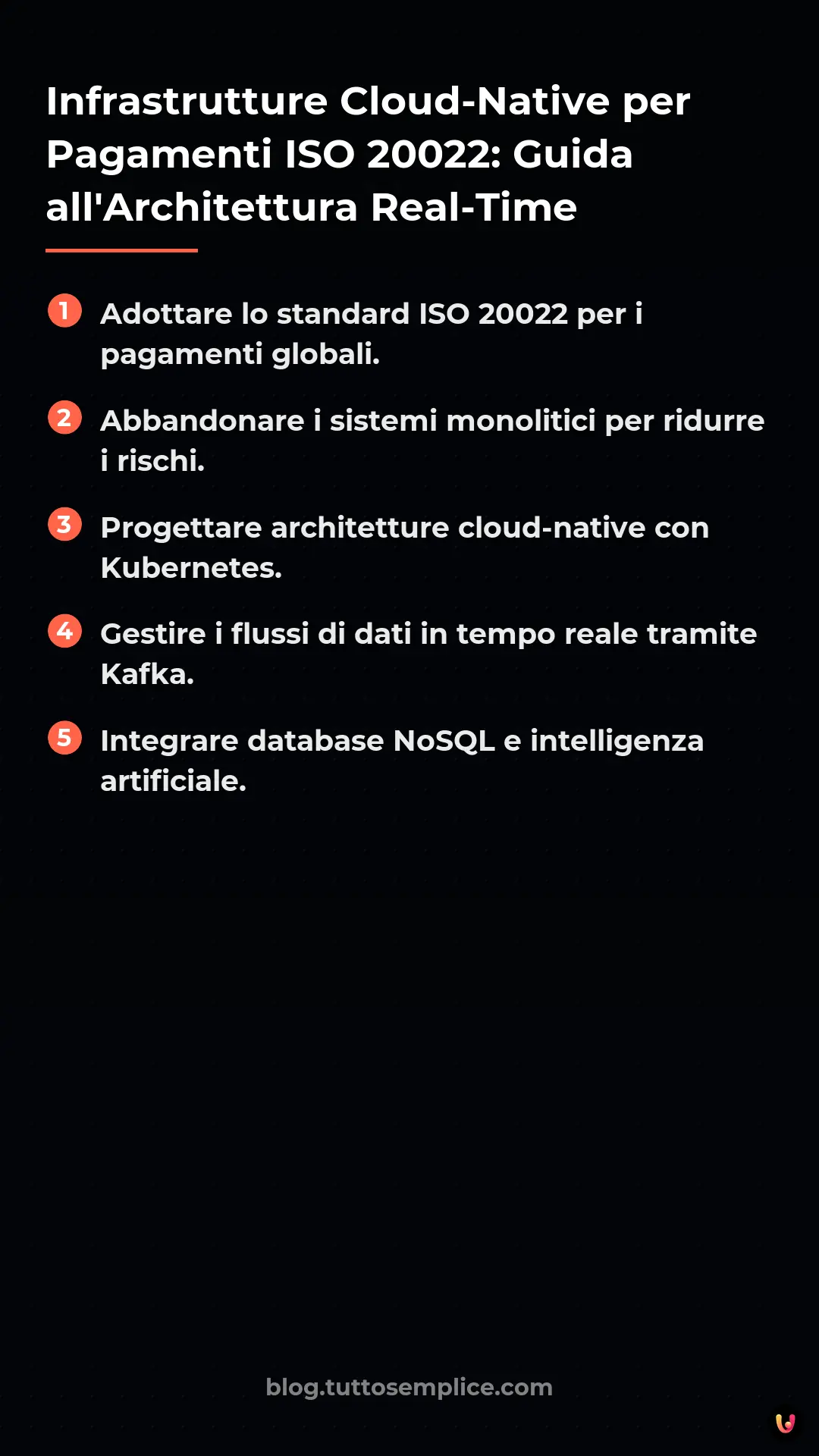 List: Infrastrutture Cloud-Native per Pagamenti ISO 20022: Guida all'Architettura Real-Time