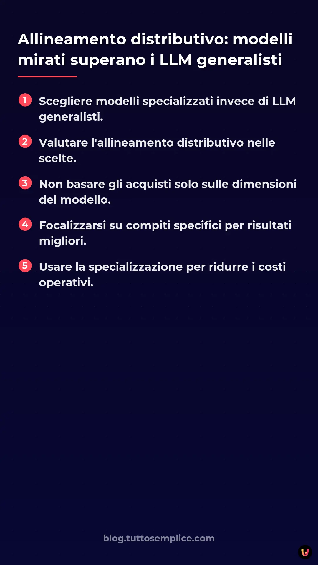 List: Allineamento distributivo: modelli mirati superano i LLM generalisti