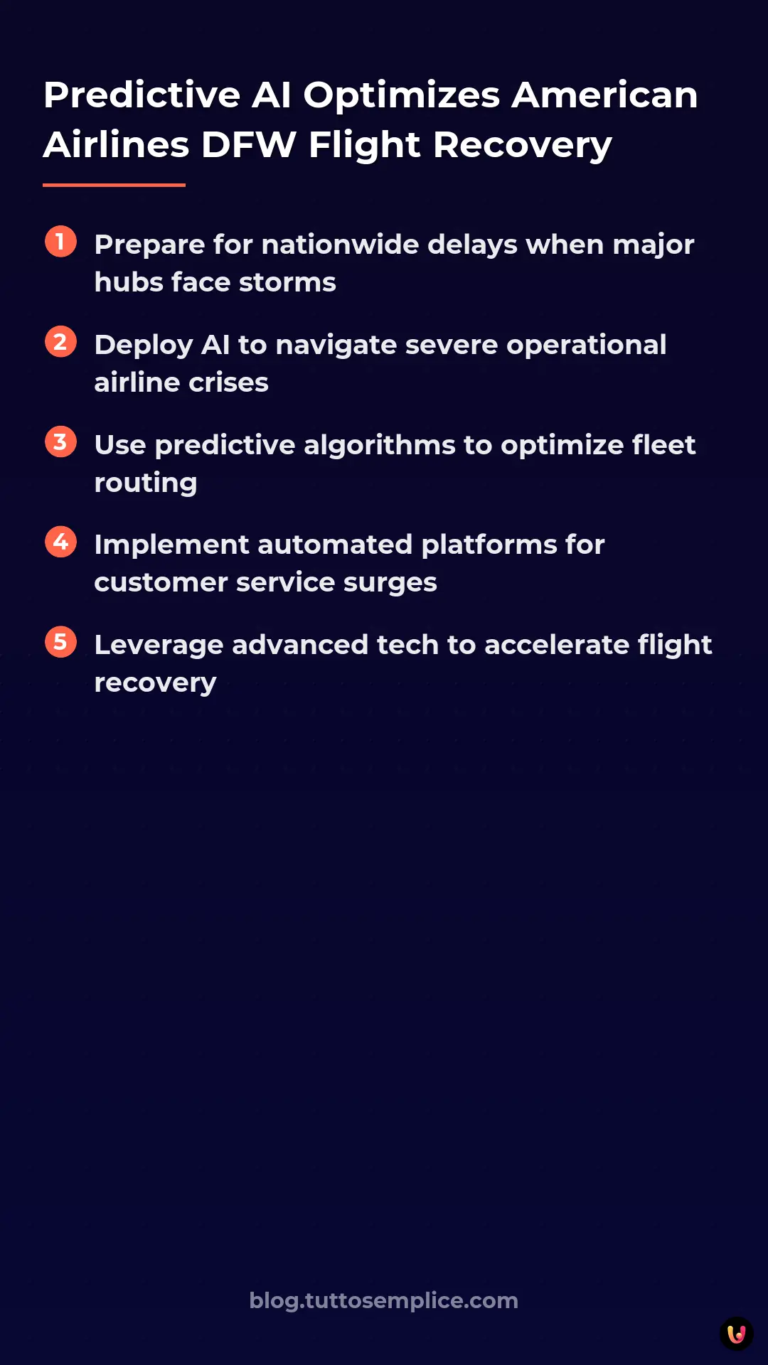 List: Predictive AI Optimizes American Airlines DFW Flight Recovery
