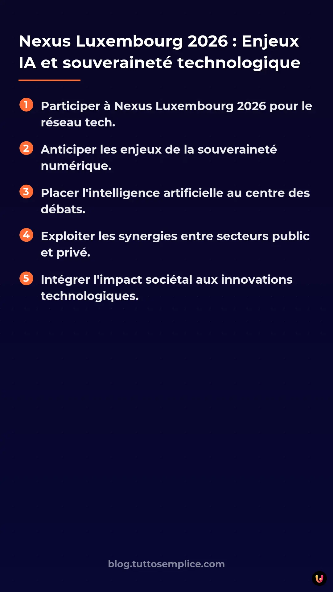 List: Nexus Luxembourg 2026 : Enjeux IA et souverainet&eacute; technologique