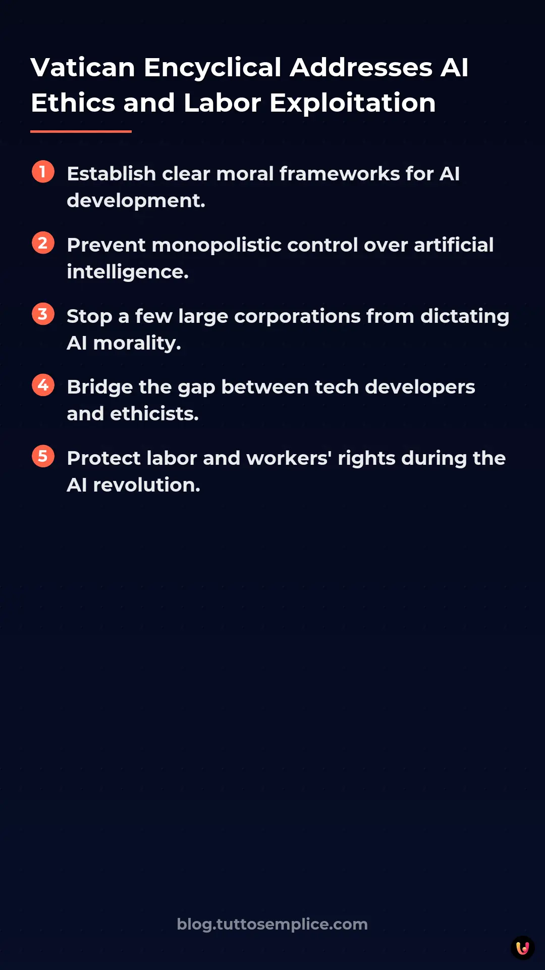 List: Vatican Encyclical Addresses AI Ethics and Labor Exploitation