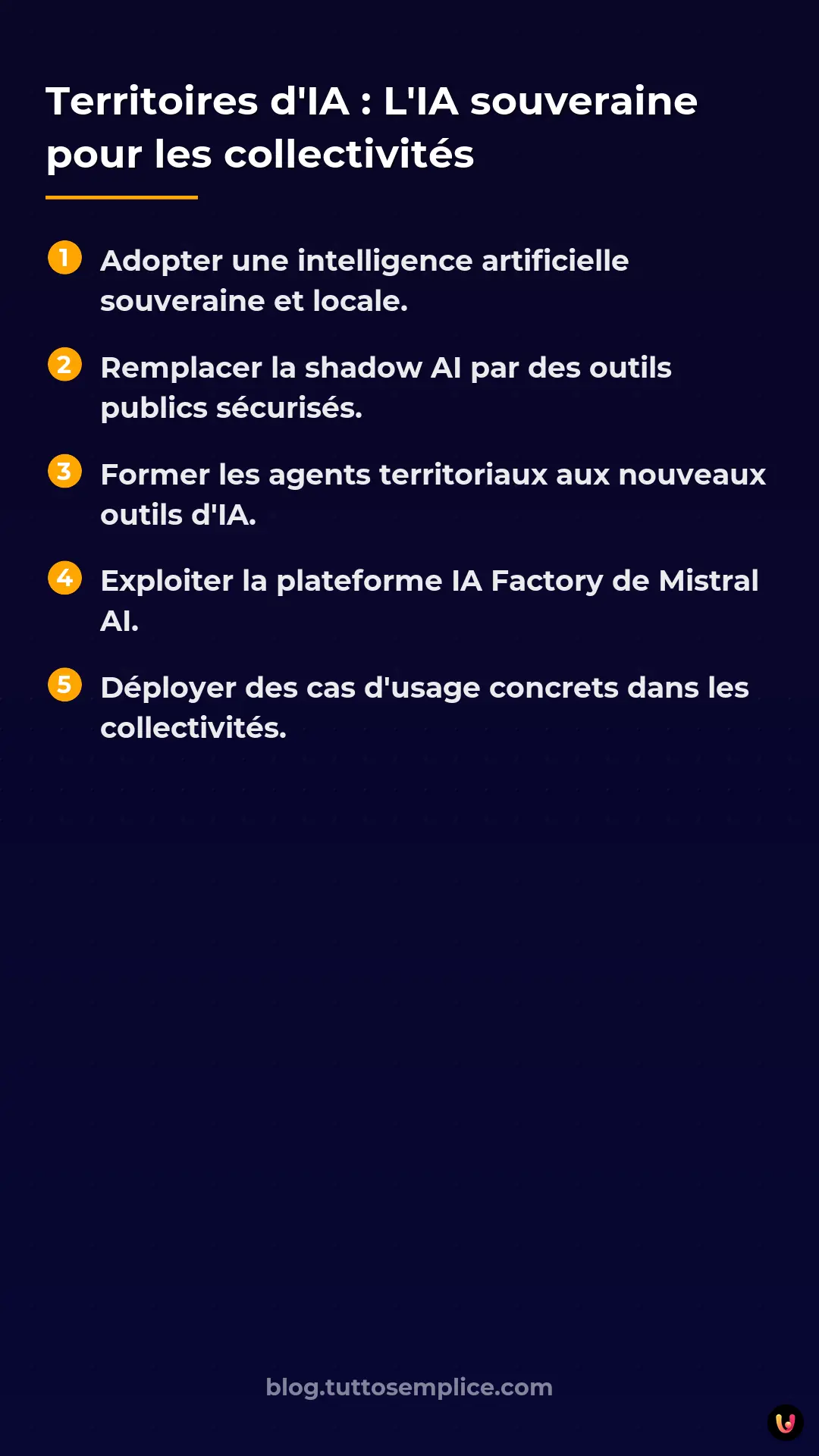 List: Territoires d'IA : L'IA souveraine pour les collectivités