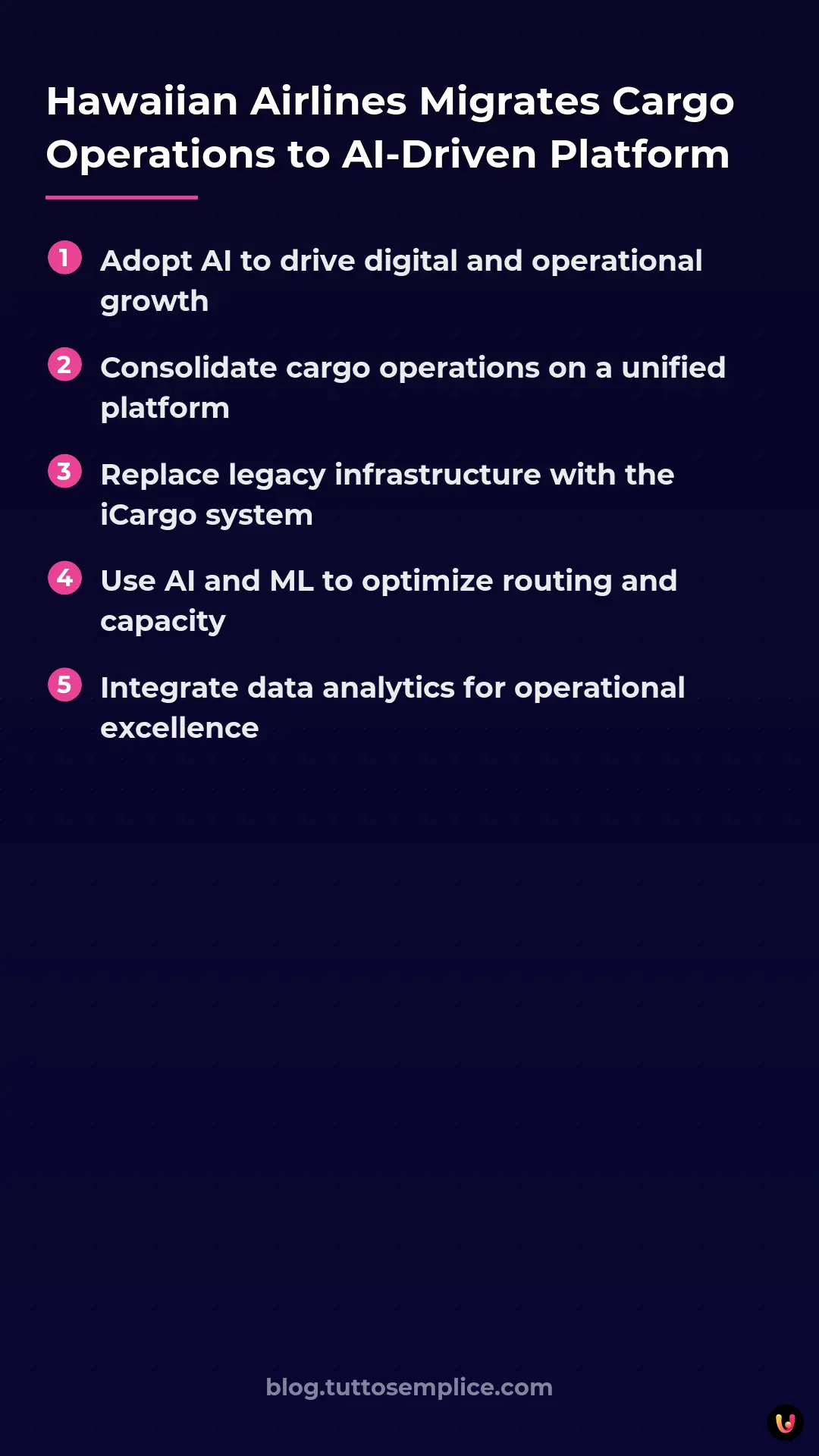 List: Hawaiian Airlines Migrates Cargo Operations to AI-Driven Platform