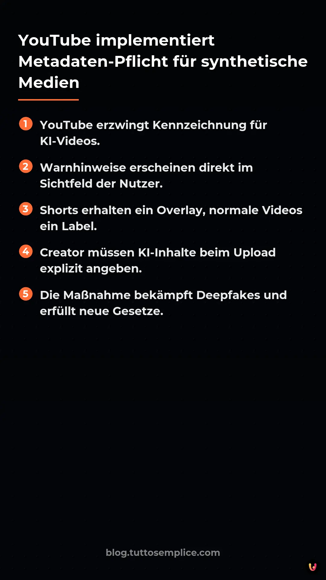 List: YouTube implementiert Metadaten-Pflicht f&uuml;r synthetische Medien