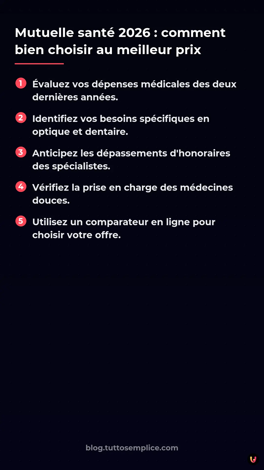 List: Mutuelle sant&eacute; 2026 : comment bien choisir au meilleur prix