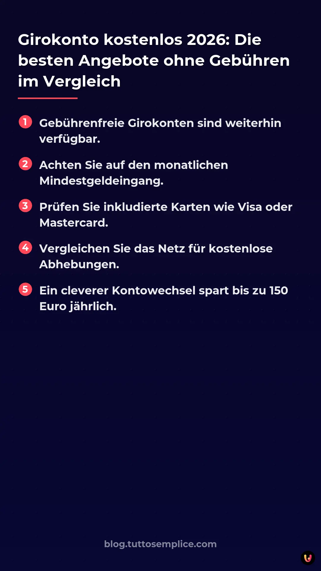 List: Girokonto kostenlos 2026: Die besten Angebote ohne Geb&uuml;hren im Vergleich