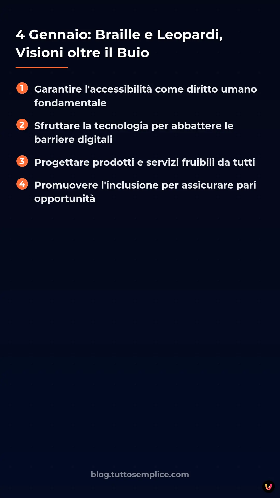 List: 4 Gennaio: Braille e Leopardi, Visioni oltre il Buio
