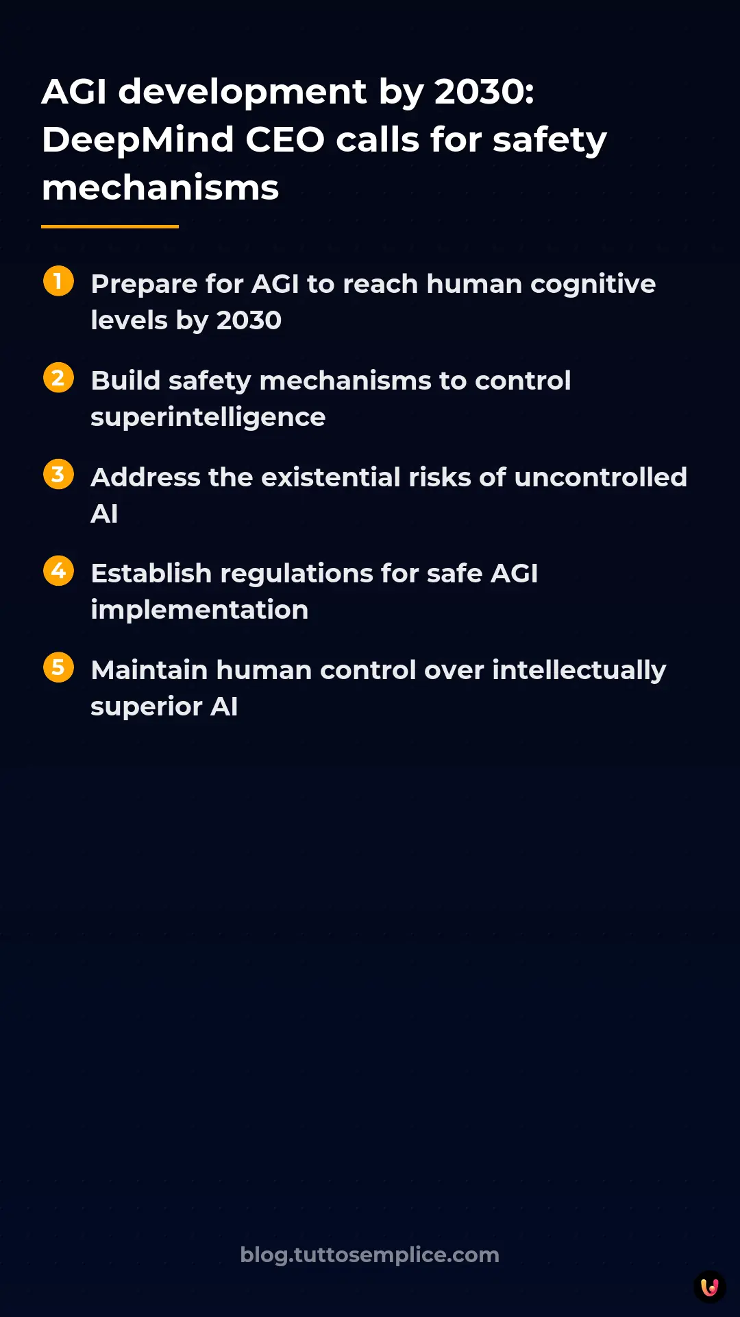 List: AGI development by 2030: DeepMind CEO calls for safety mechanisms