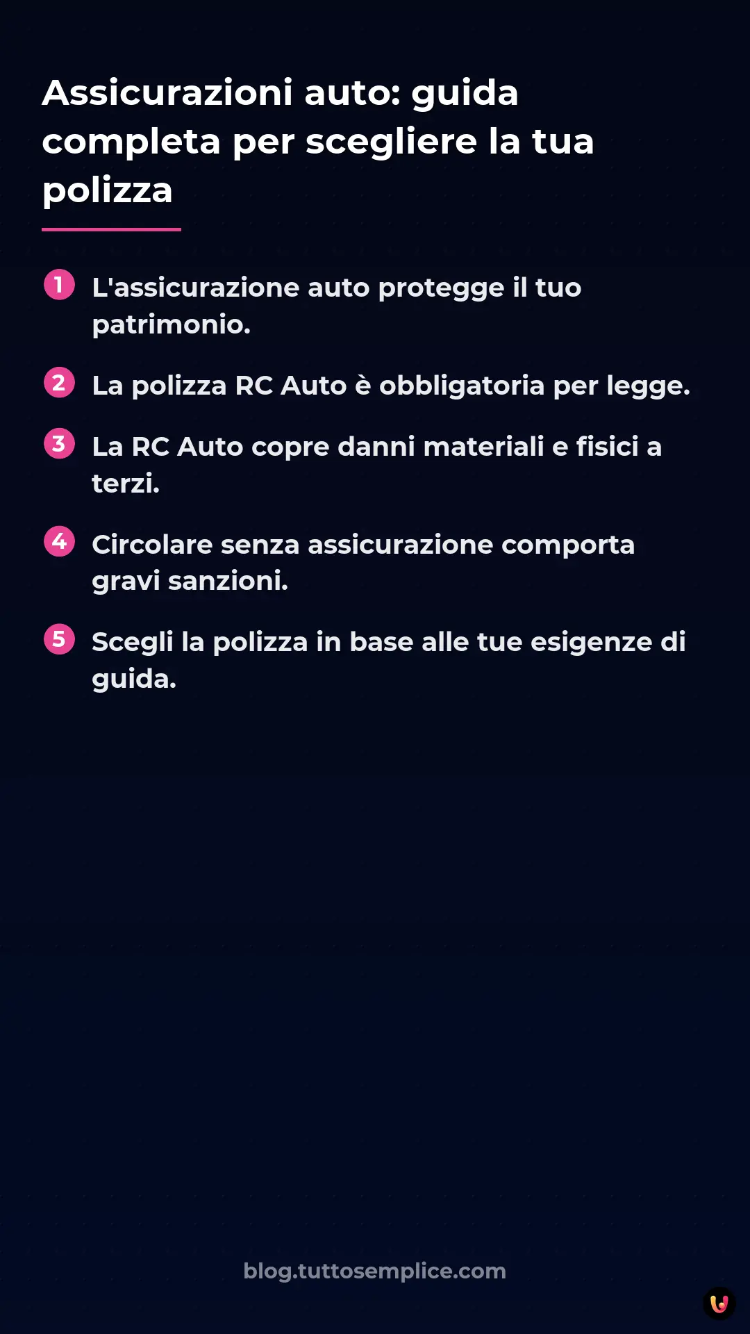 List: Assicurazioni auto: guida completa per scegliere la tua polizza