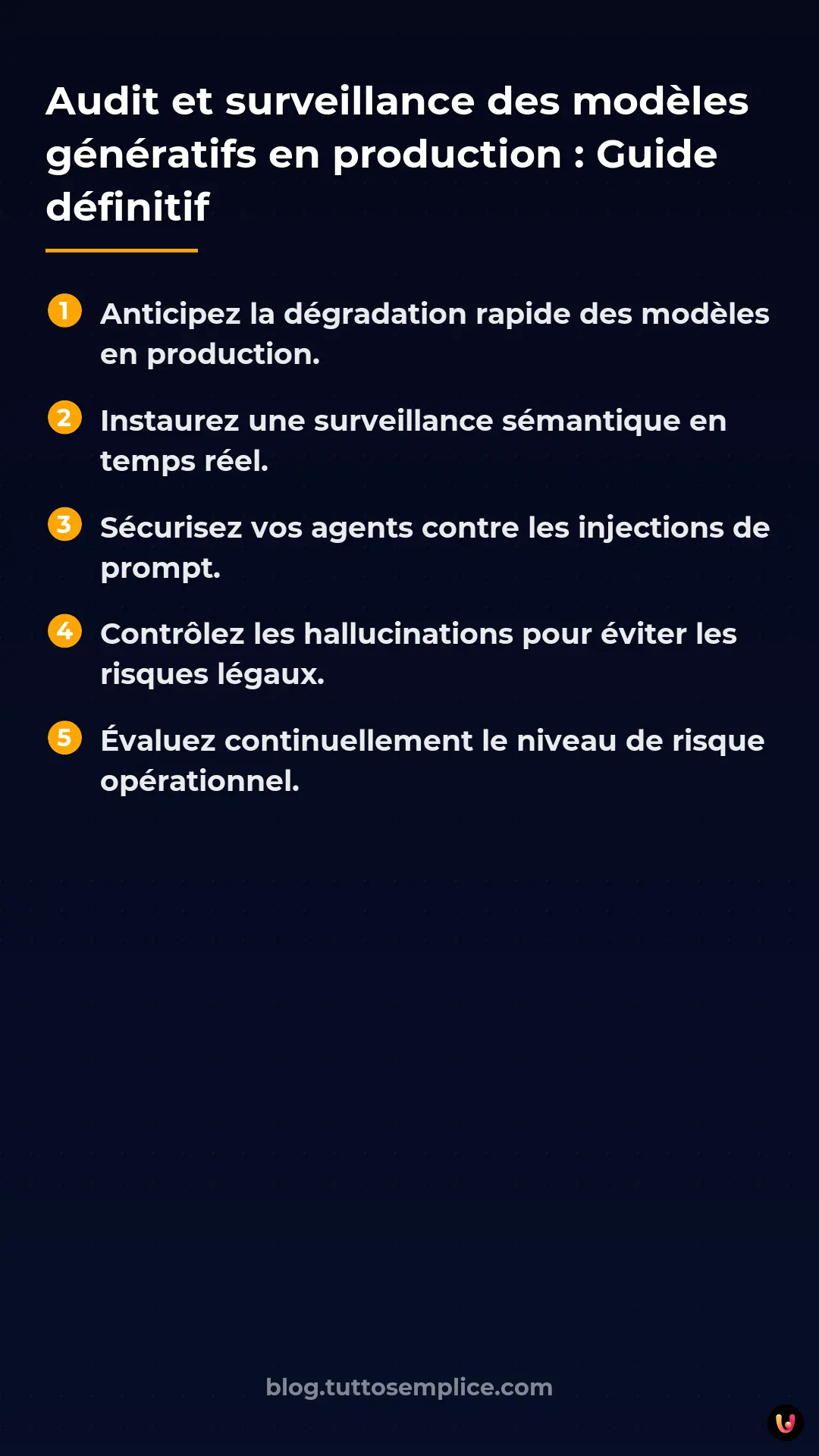 List: Audit et surveillance des mod&egrave;les g&eacute;n&eacute;ratifs en production : Guide d&eacute;finitif
